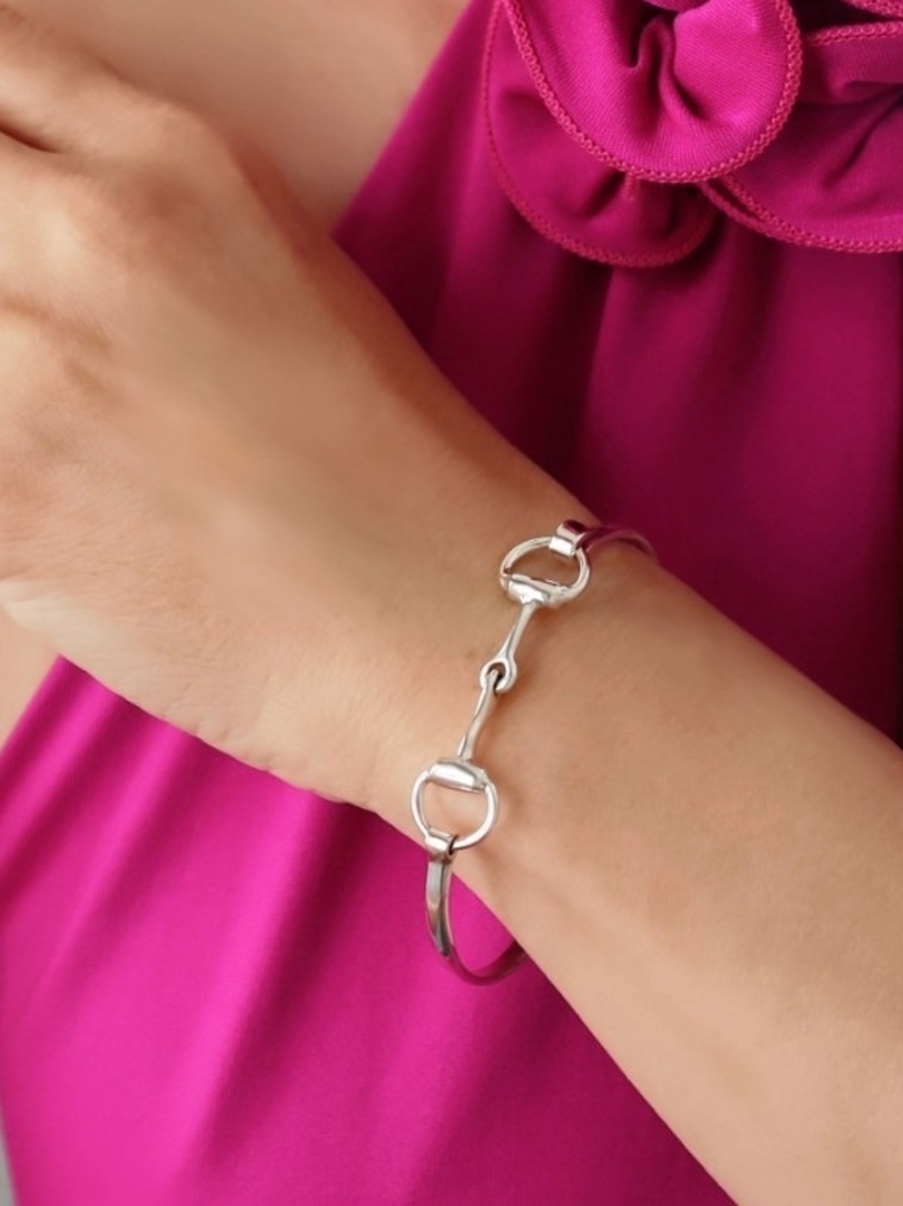 Horsebit / Snaffle Bit Bracelet in Silver S925
